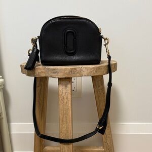 Marc Jacobs Black Crossbody Bag with Gold Hardware